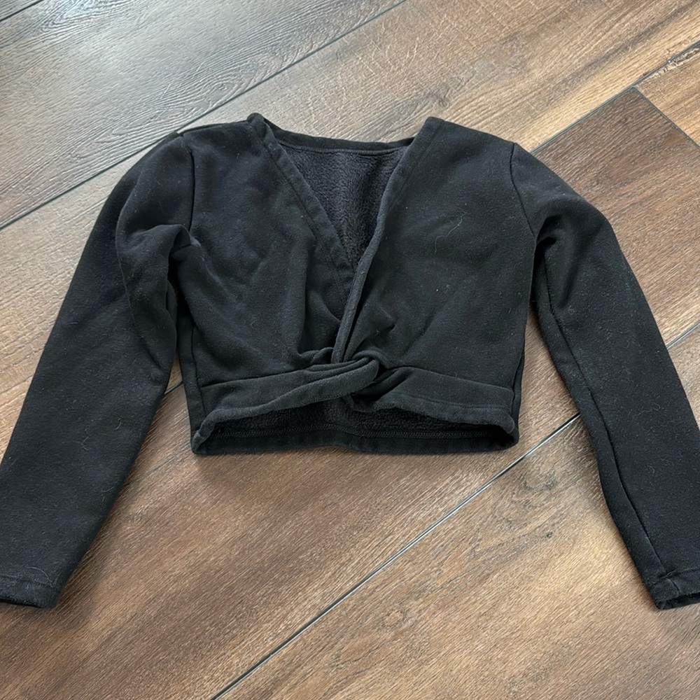 Ballet cozy wrap top girls size 8-10